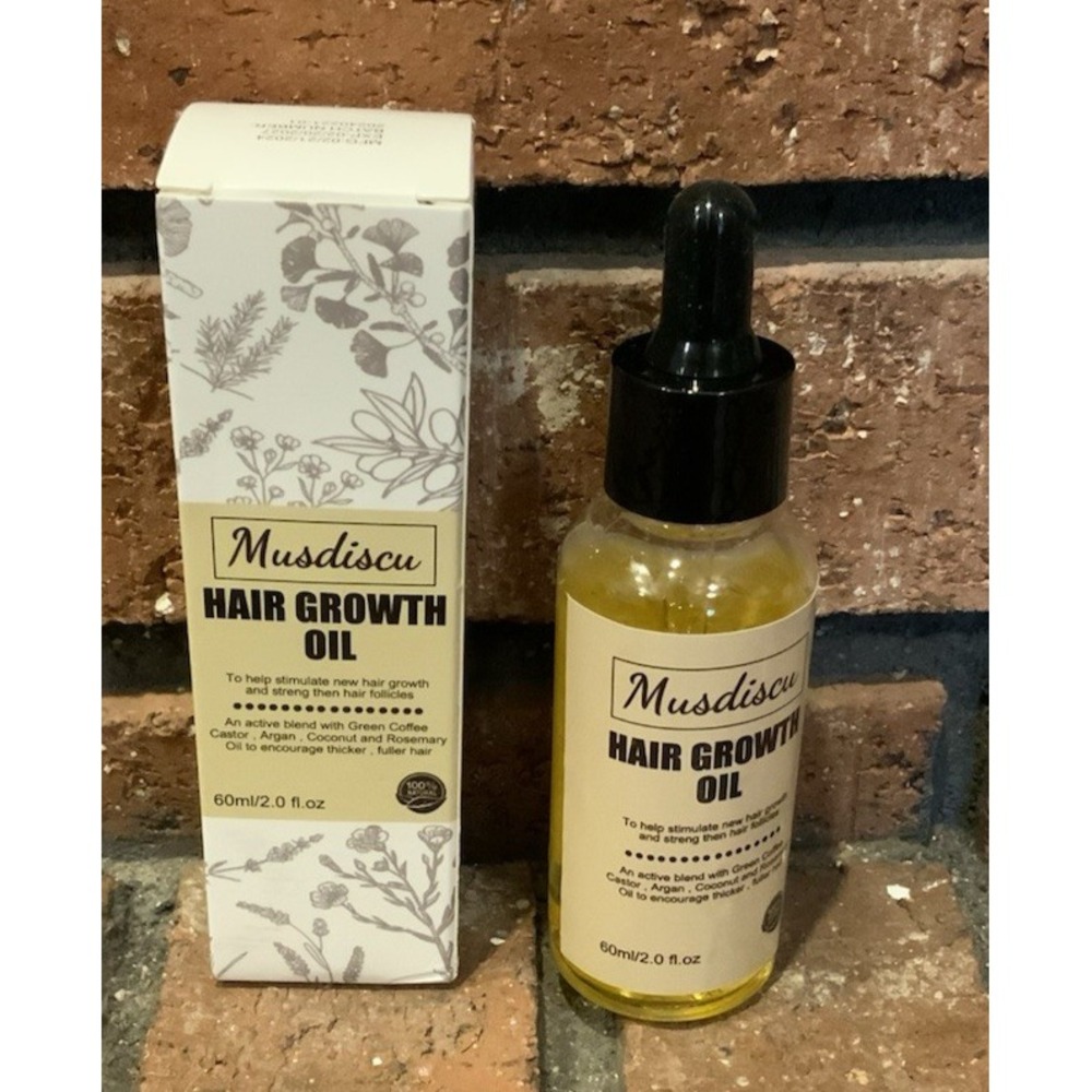 Musdiscu Hair Growth Oil for Fuller Thicker Hair 2 fl oz